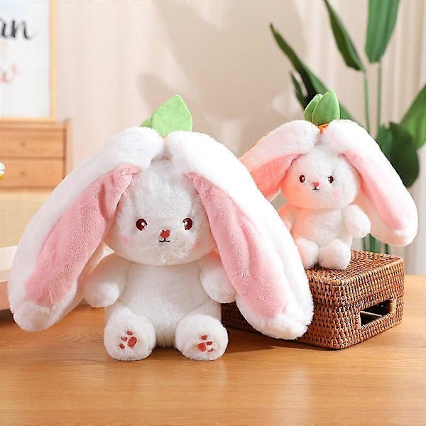 Bunny Plussjdyr Kawaii Gulrot Jordbær Forvandles Til Kanin Dyr Farge: 25cm Dukke