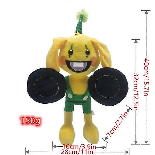 (bunzo Bunny) 40cm Bunzo Bunny Plyschleksak | Poppy Playtime Gul Kanin Docka Barnpresenter