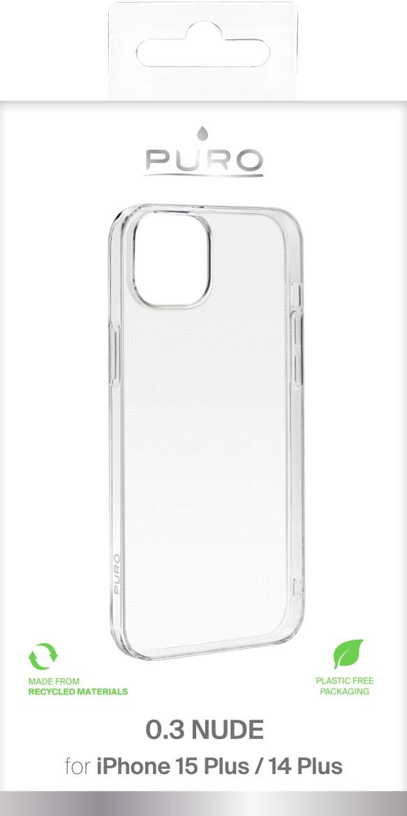 iPhone 15 Plus 0.3 NUDE Erittäin ohut TPU-kuori