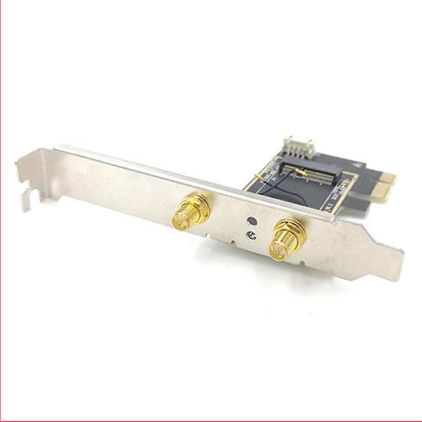 NGFF M.2 till PCIE Nätverkskort Adapterkort PCIE Adapterkort Stöder NGFF M.2 Trådlöst Nätverkskort