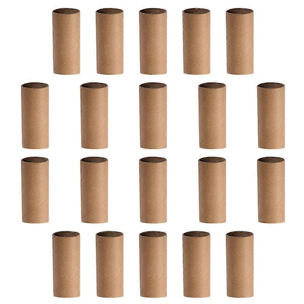 20 st DIY Pappersrör Pappersrullar Runda Pappersrör Barn DIY Konst Pappersrör