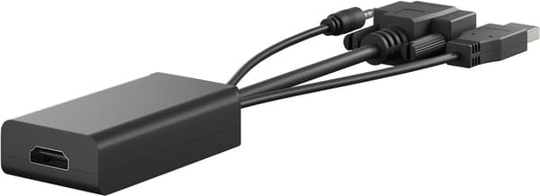 VGA-HDMI™-muunnin 3,5 mm:n ääniliitännällä