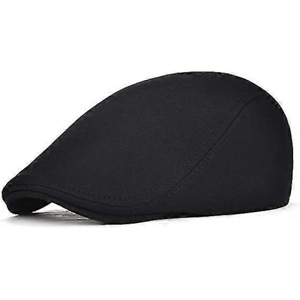 2-pack Herr Bomull Newsboy Keps Mjuk Passform Cabbie Hatt