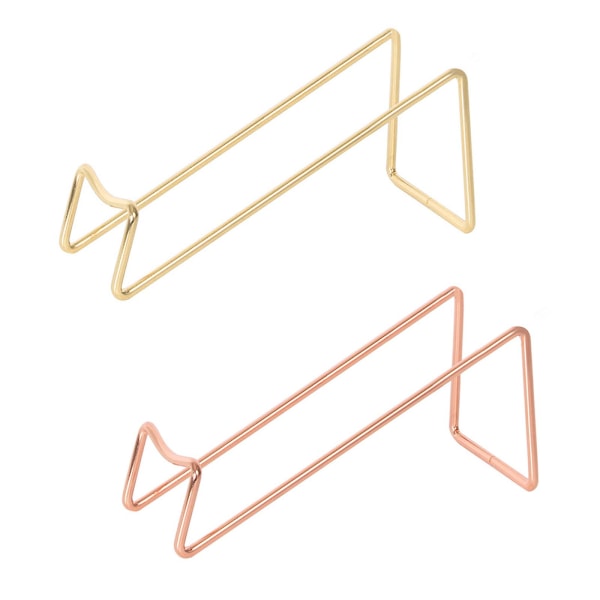 2023 Uusi yksinkertainen muotoilu viiniteline, metallinen viiniteline, vapaasti seisova pöytätasoinen viiniteline, geometrinen muotoilu pöytään Rose gold