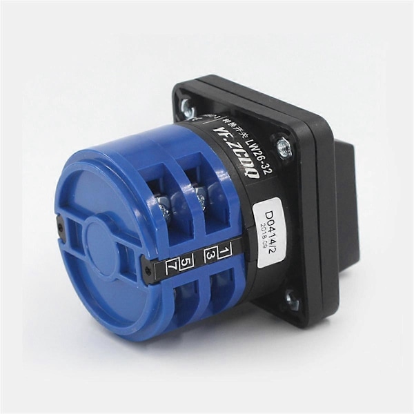 Växelswitch 3 Positioner 8 Terminaler Universal Rotationskamväljare Låsande Brytare