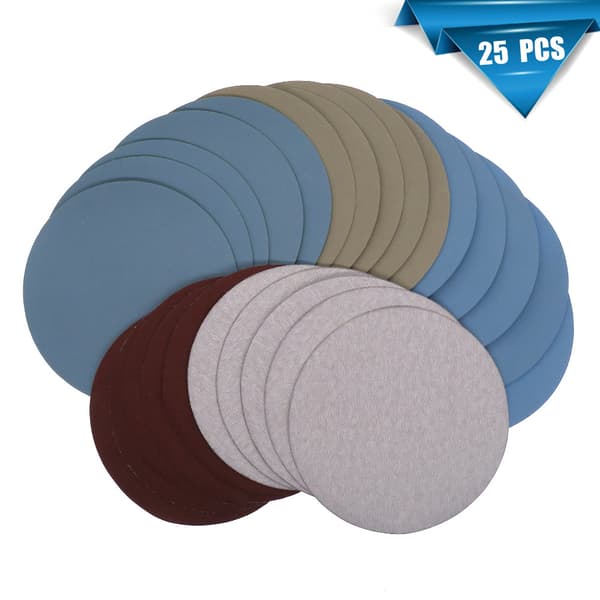 5-tuuman 125 mm hiomalaikat, 25 kpl monivärinen