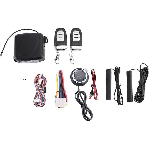 Bil SUV PKE Nyckellöst Startsystem Motorstart Alarm System Tryckknapp Startsystem Fjärrstopp