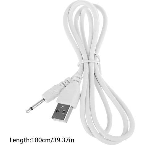 2,5 mm uros-USB-ääniliitinsovitin lataukseen ja AUX-kaapeliin - 16 mm