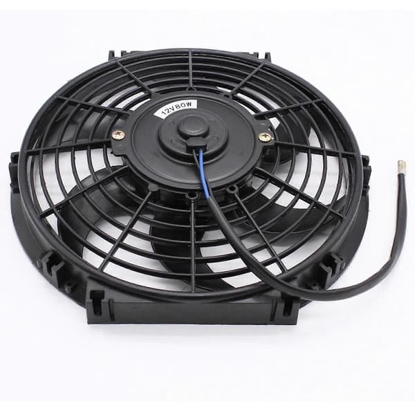 Radiatorventilator erstatter højtydende universal 12V 80W reservedele 10 tommer