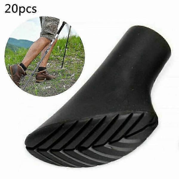 20 stk. / 10 par Nordic Walking Pads til Asfalt Gummi Buffer Egnet til Forskellige Mærker