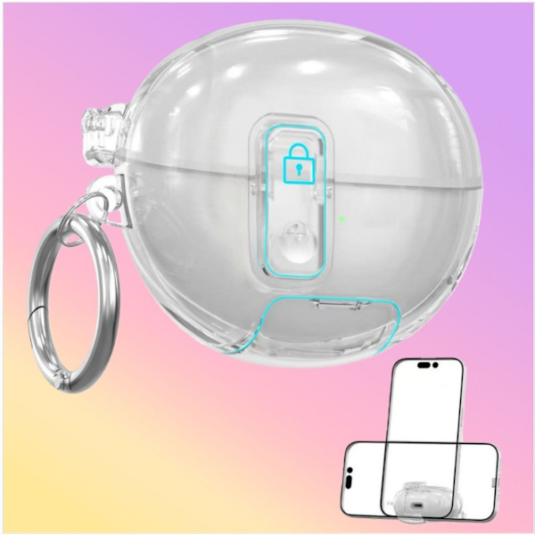 Transparent TPU Case Compatible with Huawei Freeclip Headphones with Stand Function