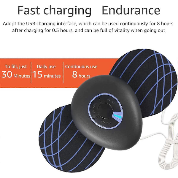 Nackmassageapparat, Mini Massageplatta för Nacke och Kropp, Portabel Massageapparat Återanvändbar USB-laddning Elektrisk