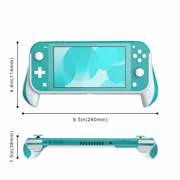 Switch Lite -pidikekuori, suojakäsineet, tyylikäs ja ergonominen, liukueste, peliohjain