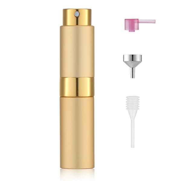 Liten påfyllbar sprayflaske for parfyme 8 ml Svart