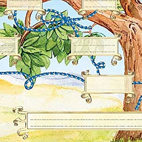 Slægtsdiagram, der skal udfyldes, 6-generations slægtsskemaplakat Blankt udfyldeligt anetavle Slægtstræ, 15,75x23,62 tommer Slægtsdiagram Slægtsoversigt Wal