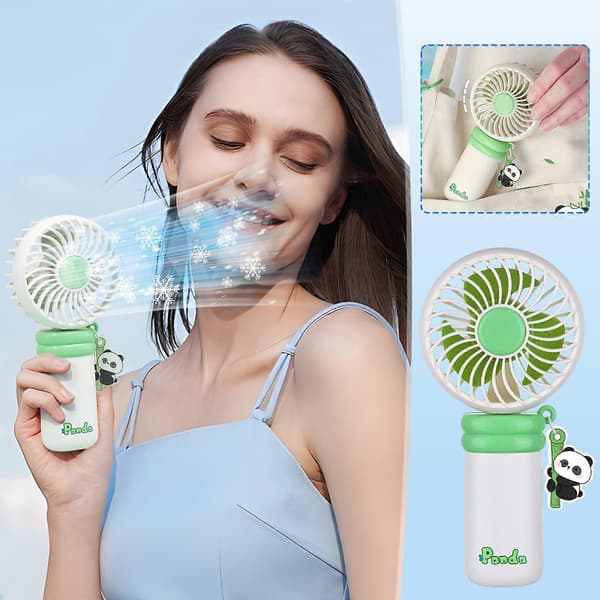 Nøglering Vedhæng Lommeventilator Bærbar Mini Ventilator Håndventilator