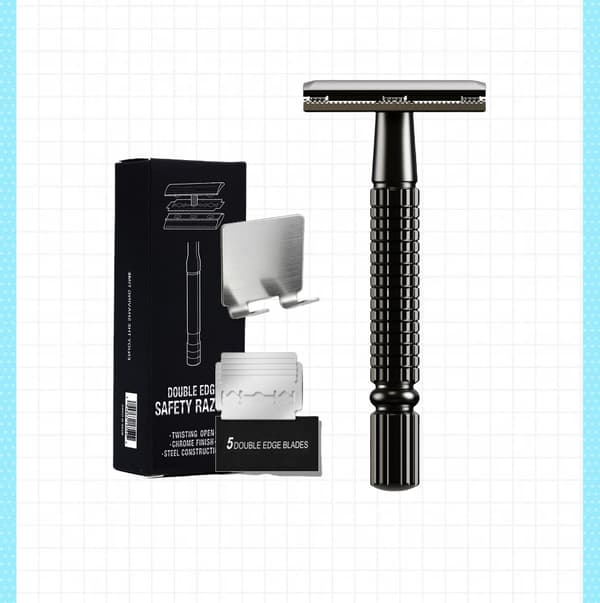 New Manual Razor - Double-Edged for a Smooth Shave Black