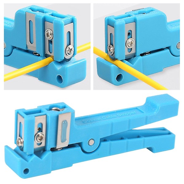 45-163 Fiber Optic Stripper Mid Span Kabel Skæreværktøj Løs Tube Cutter Blå