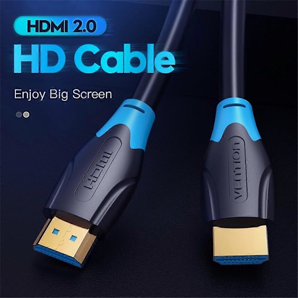 Type A VENTION AAGBH AAG Serie 2m HDMI Kabel 4K PVC Display Kabel til TV Skærm Laptop Xbox