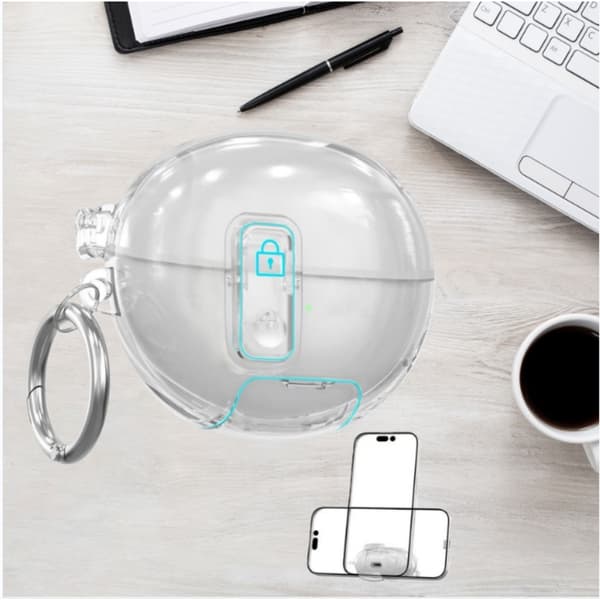 Transparent TPU Case Compatible with Huawei Freeclip Headphones with Stand Function