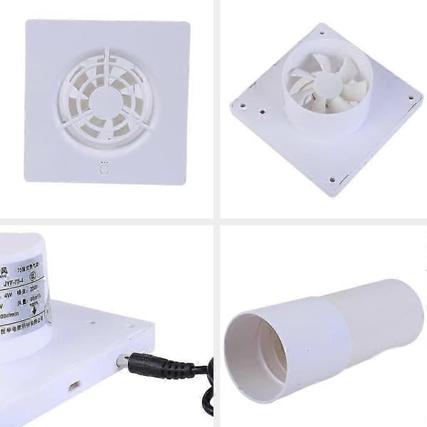 Effektiv 75mm Veggvifte Inline Kanalvifte Badevifte Ventilasjon