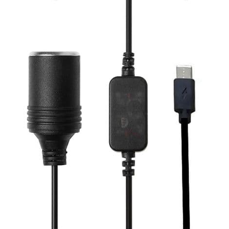 Cigarettænderadapterkabel til E-Dog-oplader, 3 meter
