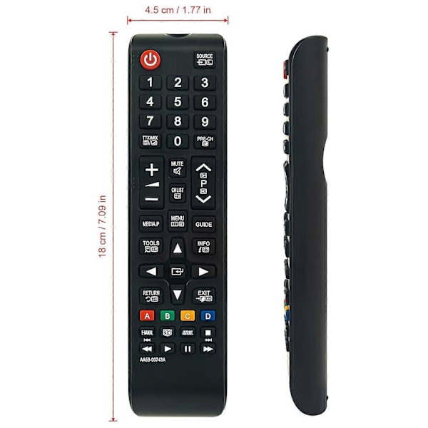 AA59-00743A Ersättning Fjärrkontroll för Samsung TV ABS TV-fjärrkontroll