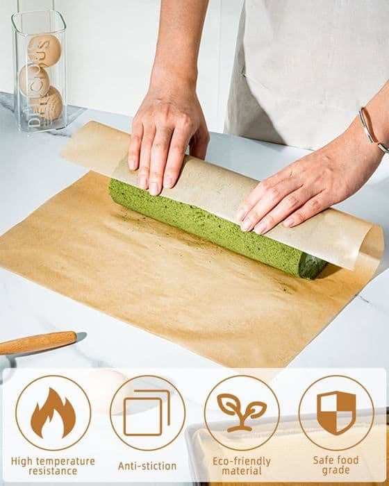 Bakepapirrull, rått bakepapir, 30 cm x 798 m, med kutter