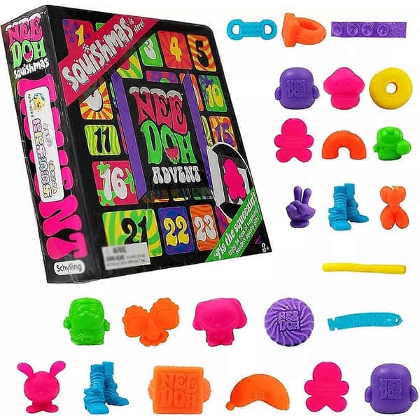 Nee Doh Squishmas Adventskalender 2024, Julekalender med Squishy