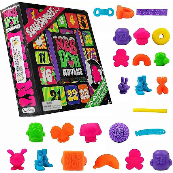 Nee Doh Squishmas Adventskalender 2024, Julens Squishy Adventskalender