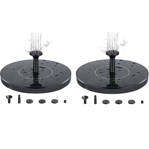 Pack Fontän med solceller 16 cm - Solfontän/Vattenfontän