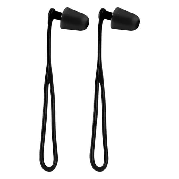 Secure and Comfortable: 073 Corded Earplugs - 4 Pairs Black