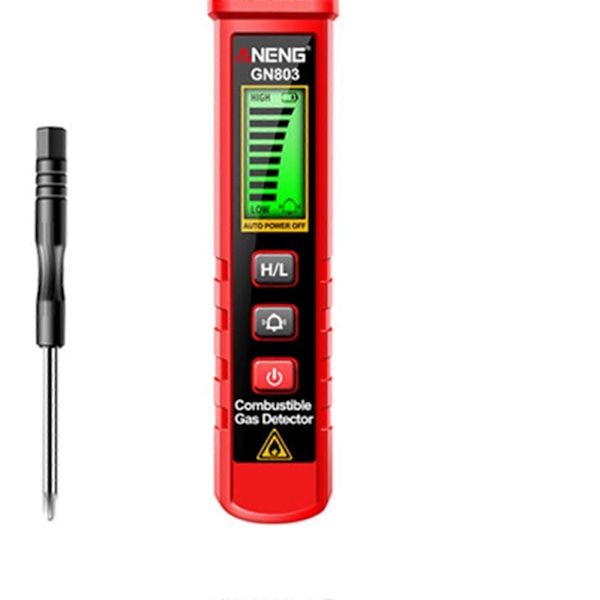 Gasdetektor Gn803 Utrustning Sensor Sond Gas Sniffer Utomhus Gasläckagetestare
