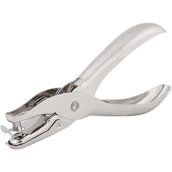 Hållbar Hålslagare, Pappershålslagare, Enkel Hålslagare Rund Skärverktyg För Hantverk Scrapbooking Fakturamarkör (silver) (1st)