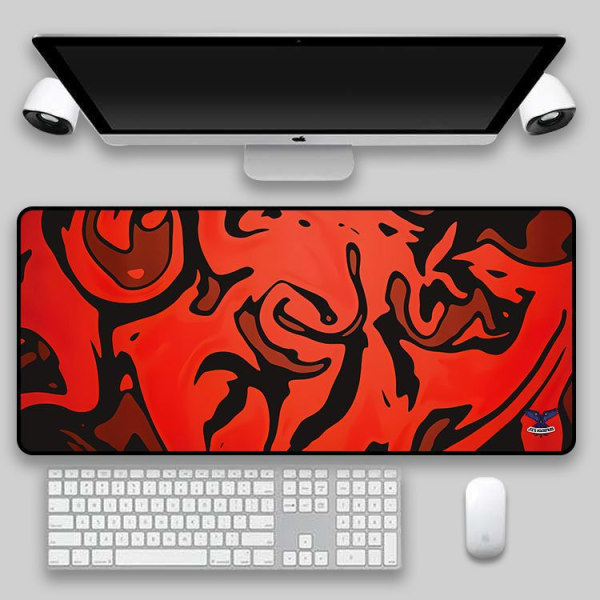 paras hiirimatto, paksunnettu liukumaton suuri abstrakti taide matto pelihiirimatto pöytä matto tietokoneelle, väri: 036