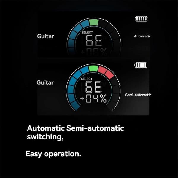 Smart Automatisk Gitarrstämmare, Fullfärg LCD-skärm - Metronom & Stränglindare - för Elektrisk Gitarr