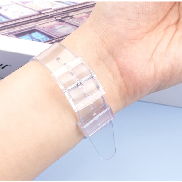 PVC erstatningsrem for Swatch Transparent 17 mm