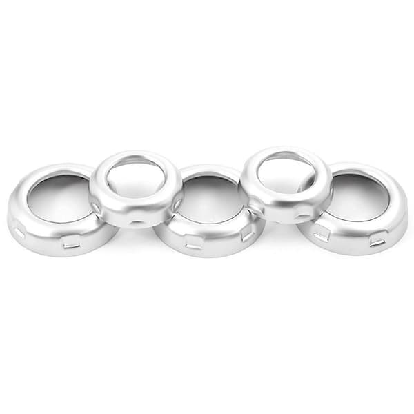 5 st Krom Volym & Luftkonditioneringsvred Trim för 4 LR4 Range Sport