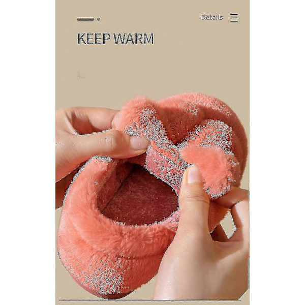 Barn Inomhus Tofflor För Hemma Mjuka Tofflor Flickor Vinter Varma Fluffiga Barnskor Mamma Pappa Golv Babytofflor Pojkar Miaoyoutong
