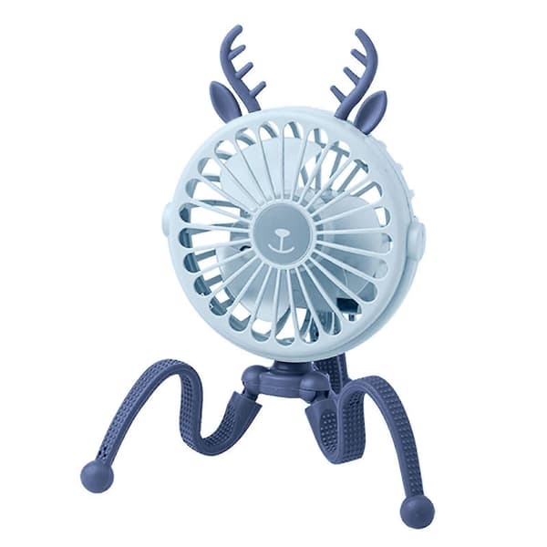 Ny Deformationsbeslag Ventilator Mini Ventilator USB Opladningsventilator Køleventilator