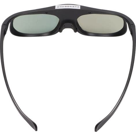 3D LCD 1080P-glasögon, med uppladdningsbart batteri, 178° vidvinkelobjektiv, svart.