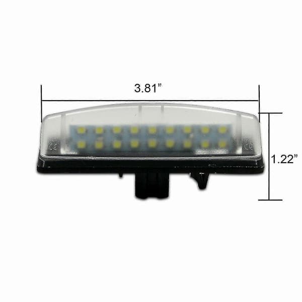2x LED-nummerplåtslampor för Lexus Is300 Is200 Ls430 Passar