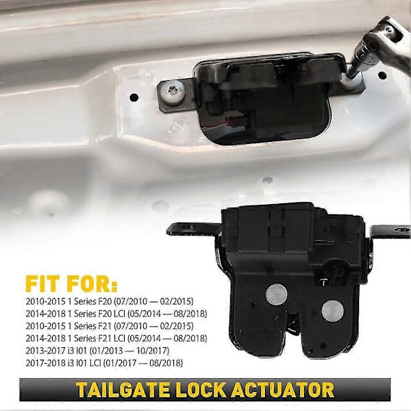 7248075 51247248075 Bakluckelås-ställdon för 1-serie F20 / Lock