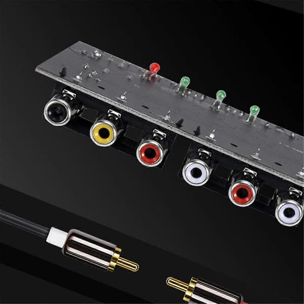 Dekoder 5.1 Kanal DTS för Dolby AC-3 Källkod PCM Digital Fiber Koaxial till Analog Ljudmodul