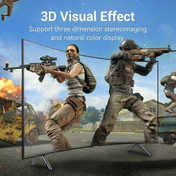 Typ A VENTION HCDBF HCD-serien 5m 8K DP1.4 Kabel Hane till Hane HD DisplayPort-kabel för Freesync