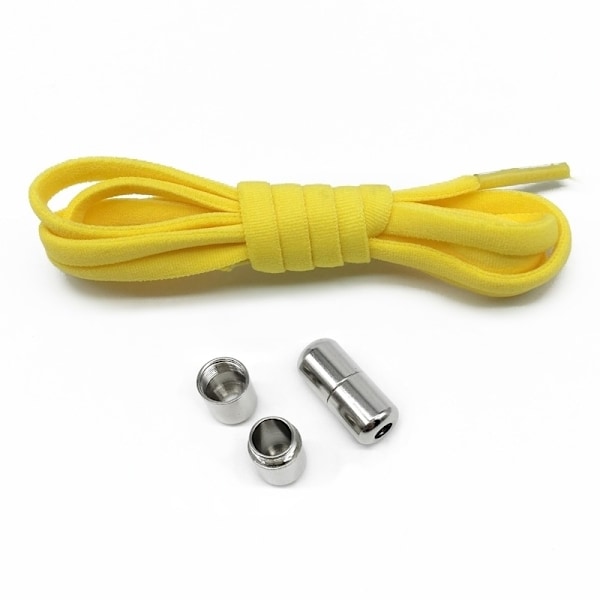 Elastiske snørebånd uden binding - One size - Gul