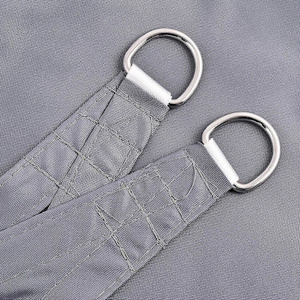 Grå Triangulär Solsegel, Vattentät Och UV-beständig 300d Polyester Markis, Solskydd För Carportar, Bakgårdar, Trädgårdar, Etc.