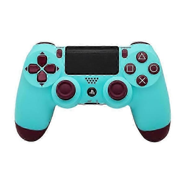 Samme stil PS4-spilcontroller, trådløs bluetooth-controller steamcomputer dobbelt spilcontroller PS4 vibration Berry Blue
