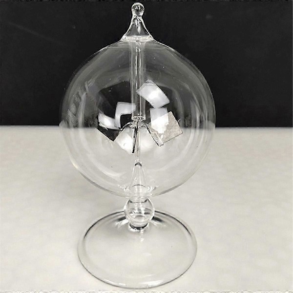 Solar Crookes Radiometer Glas Vindmölla Handgjord Leksak för Fest Heminredning Gåva Transparent jn