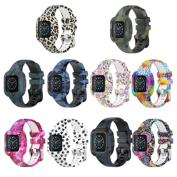Garmin Fit Jr 3/vivofit Jr 3 Andningsbart Armband - Svettbeständigt & Repskyddande färg: Kamouflagegrön